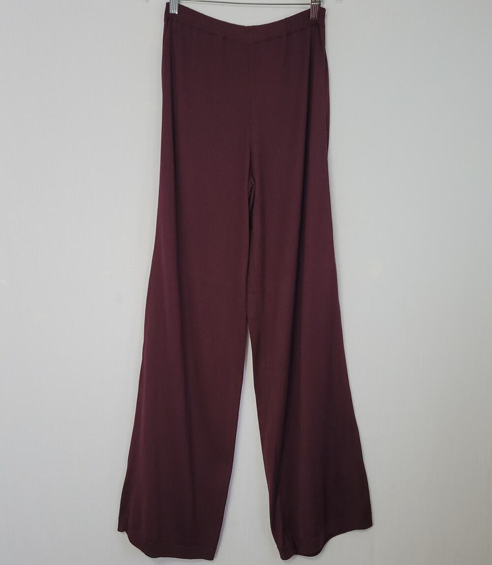 Planet Lauren G Pima Cotton Modal Wide Leg Pull On Pants sz 1 6-8 Lagenlook, New